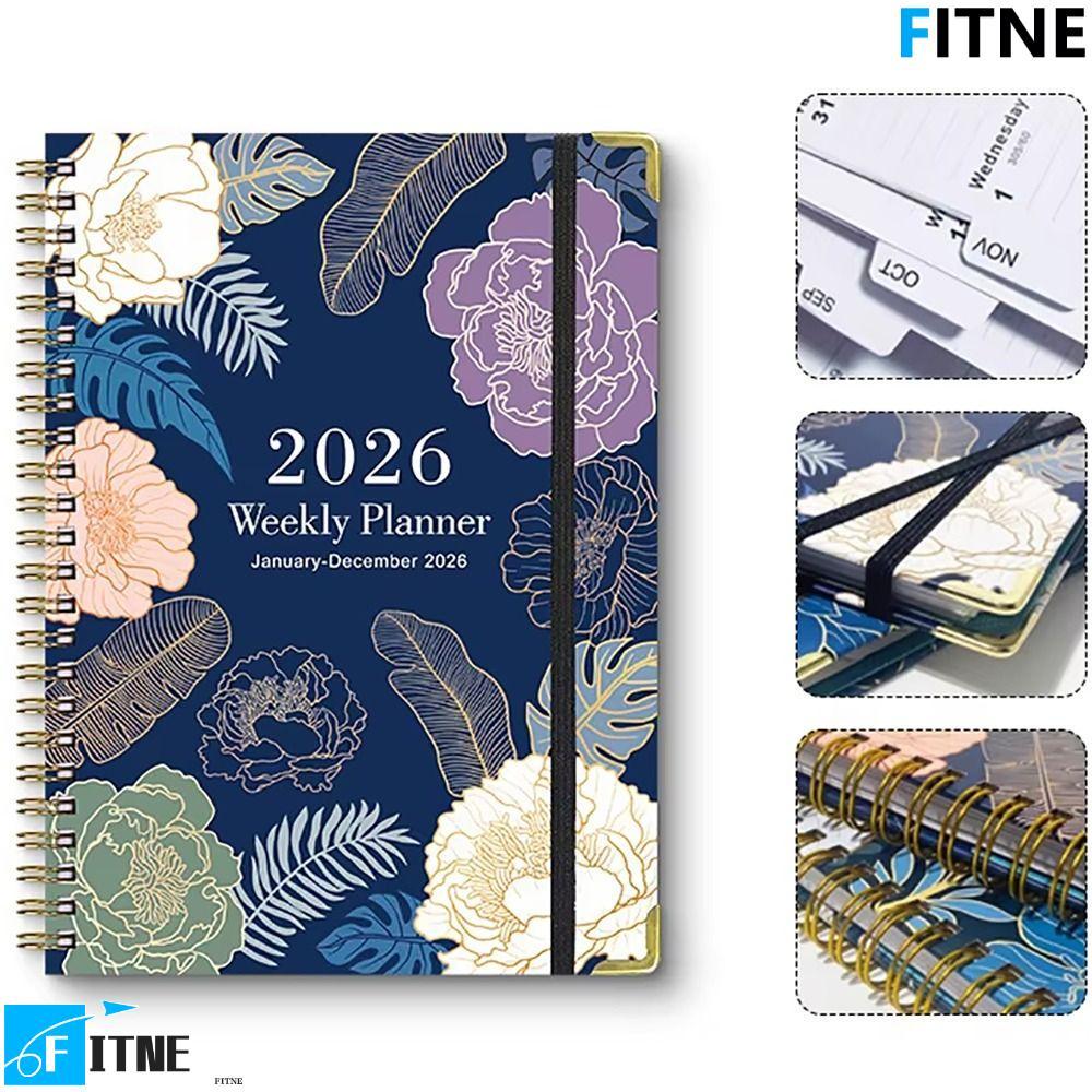 สมุดบันทึก ฟิตเน่, สมุดบันทึกแบบม้วนขนาด ก5 2026, แท็บรายเดือนรุ่น 2026, สมุดบันทึกวางแผน 365 วันงาน