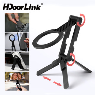 HdoorLink ขาตั้งกล้องโทรศัพท์แม่เหล็กแบบพับได้ 0.8 ซม. แม่เห…