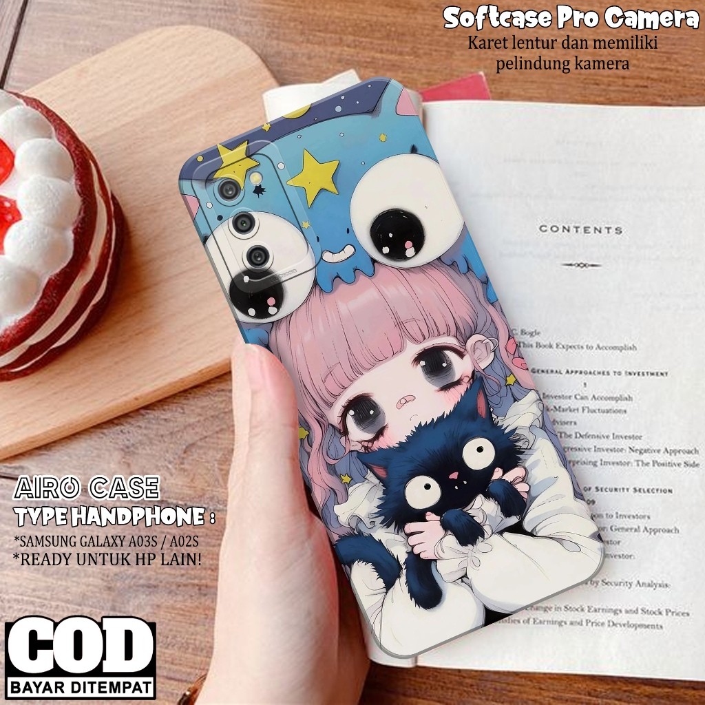 เคส HP Samsung Galaxy A03S / A02S เคสแฟชั่นล่าสุด CARTOON Softcase Samsung A03S / A02S ซิลิโคน Tpu P