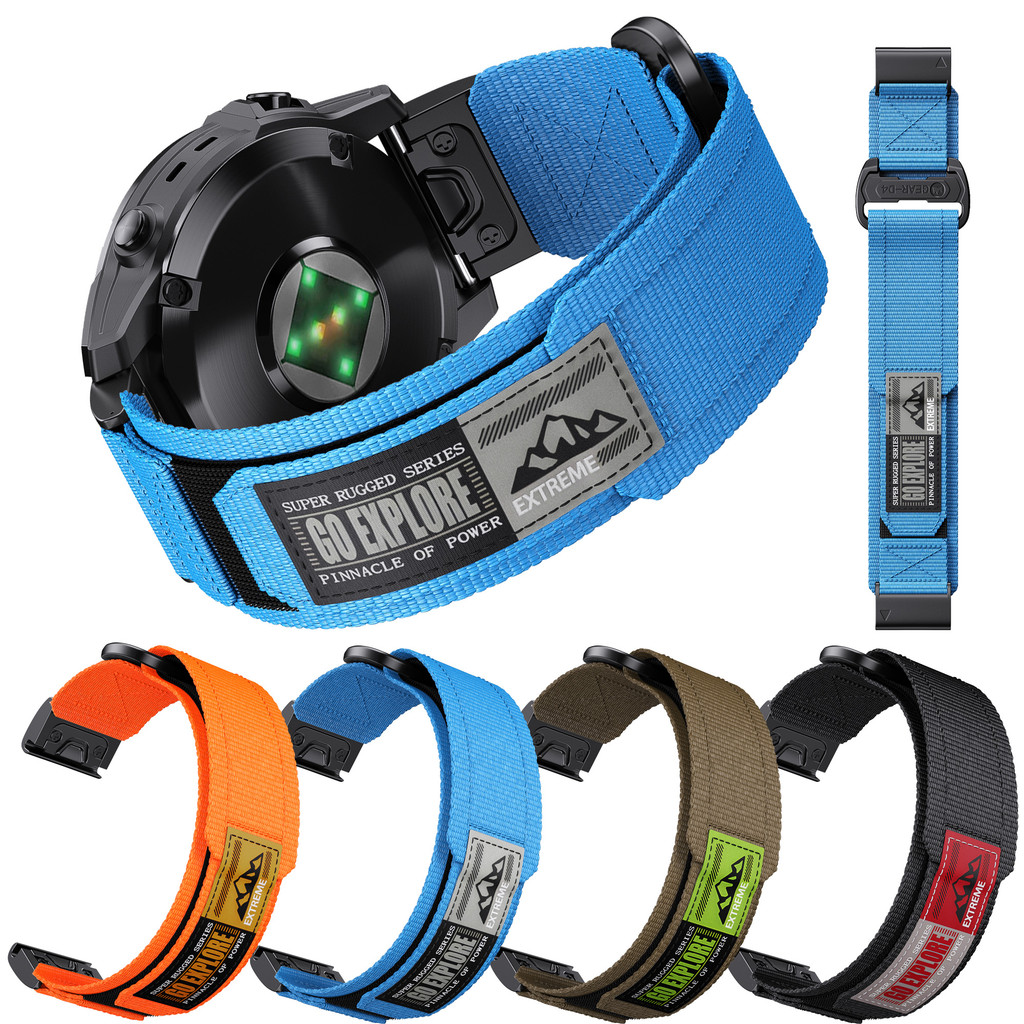 22/26mm Quick Fit Nylon Watchband for Garmin Instinct 1/2/2X 3 Instinct E Wristband Garmin Fenix 8 Strap Replacement