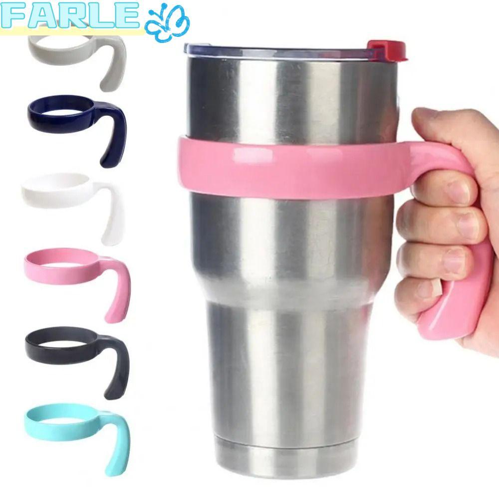 FARL 1 ชิ้นที่วางขวดน้ํา,แก้วฐานขวดอุปกรณ์เสริม Tumbler ถ้วยจับ,ทนทาน Drinkware 6 สีแบบพกพาถ้วยเครื่องดื่ม Rack สําหรับ Yetti Rambller 20 ออนซ์/30Oz