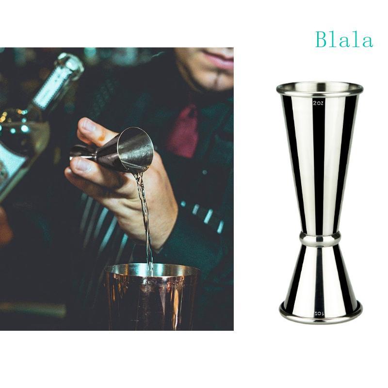Blala Double Cocktail Jigger การออกแบบญี่ปุ่นสแตนเลสค็อกเทลบาร์ Jigger 1oz 2oz ถ้วยตวงสําหรับ Home P
