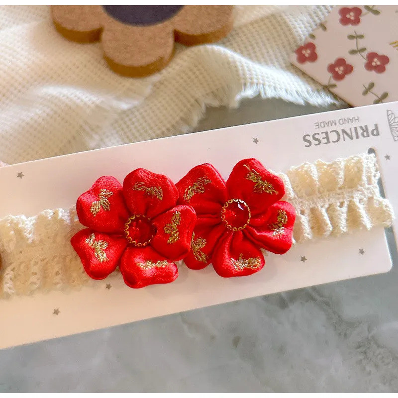 2026 สไตล์จีนสไตล์จีน ฮันฟู เด็กผมวงเด็กโบว์ดอกไม้เด็กวัยหัดเดินผมวงอุปกรณ์หัวอุปกรณ์ผม 26.1.13 - รูปที่ 7