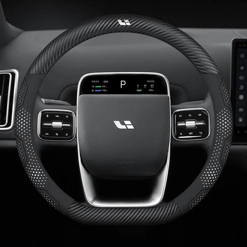 รถลื่น Chamois พวงมาลัยสําหรับ LEADING IDEAL Li Auto One L6 L7 L8 L9 MEGA Auto อุปกรณ์ตกแต่งภายใน