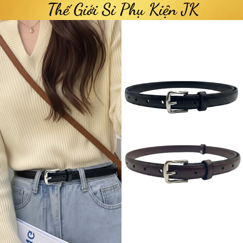 เข็มขัดผู้หญิง Retro Stylized ร่วมมือง่ายสําหรับนักเรียน สํานักงาน (511pu)