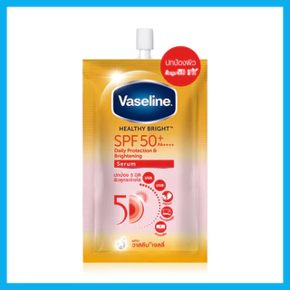 Vaseline Healthy Bright Serum SPF50 PA+++ Sun + Pollution Protection 30ml วาสลีน เซรั่มกันแดด.