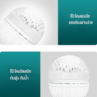 หลอดไฟ LED ไฟแบบพกพา ทรงเพชร25W 35W 45W 65W 85Wแสงขาว ใช้งานกับขั้วเกลียวE27สามารถใช้ในครัว ห้องนั่งเล่น โรงจอดรถเป็นต้น