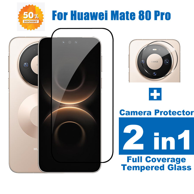 2 in 1 สําหรับ Huawei Mate 80 Pro HD ป้องกันหน้าจอสําหรับ Huawei Mate 80 Pro Max 80 70 Pro Plus Pro 