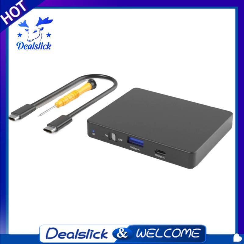 Dual M.2 NVMe SSD Enclosure USB C 10Gbps,รองรับ 2230/42/60/80 SSDsสูงสุด 4TB - Dual-Bay Multi-OS Com