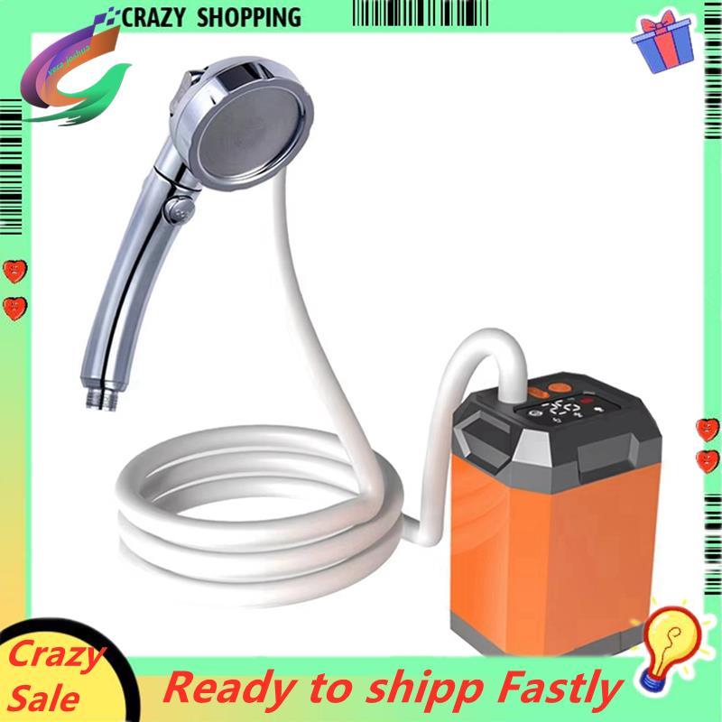 ฝักบัวชาร์จไฟ 9000mAh สำหรับการตั้งแคมป์และการเดินทางกลางแจ้ง