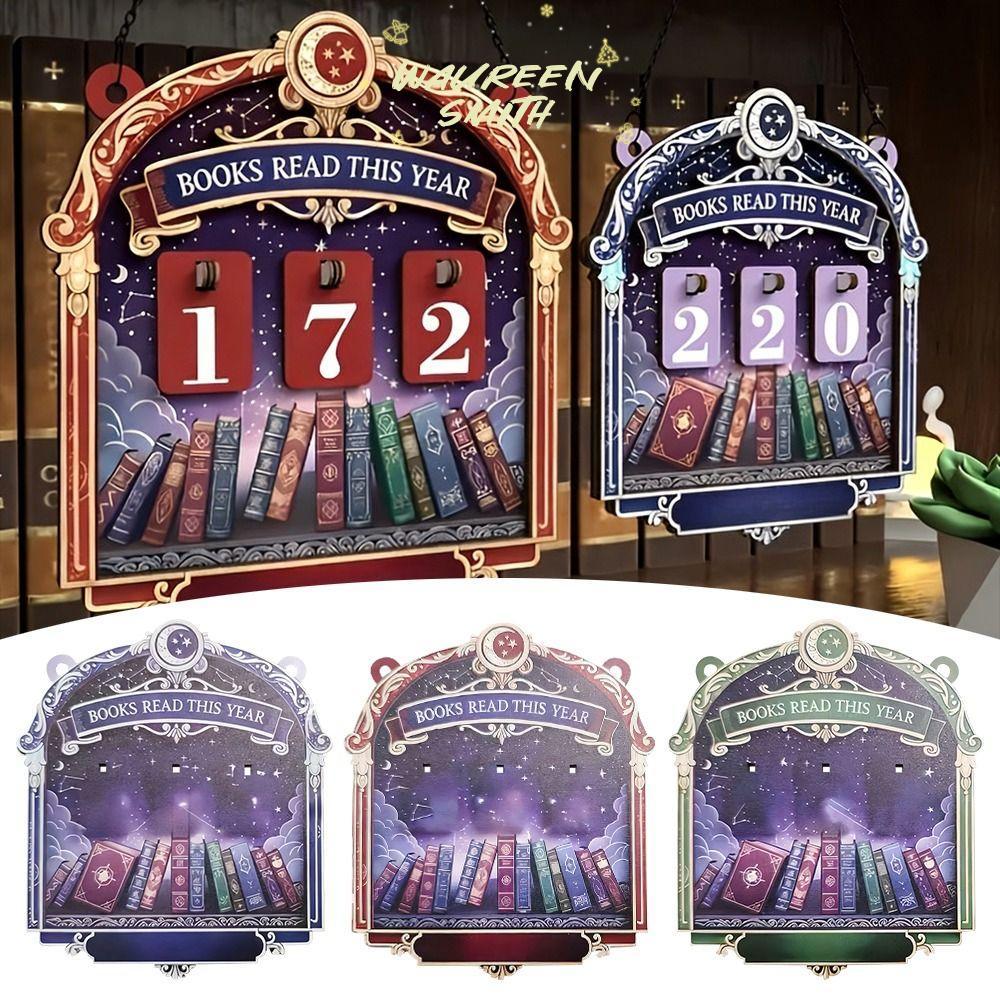 ป้ายติดตามการอ่าน วาUREEN, หนังสือไม้อ่านหนังสือปีนี้อ่าน Tracker, Creative Handmade 2D อ่านท้าทาย T