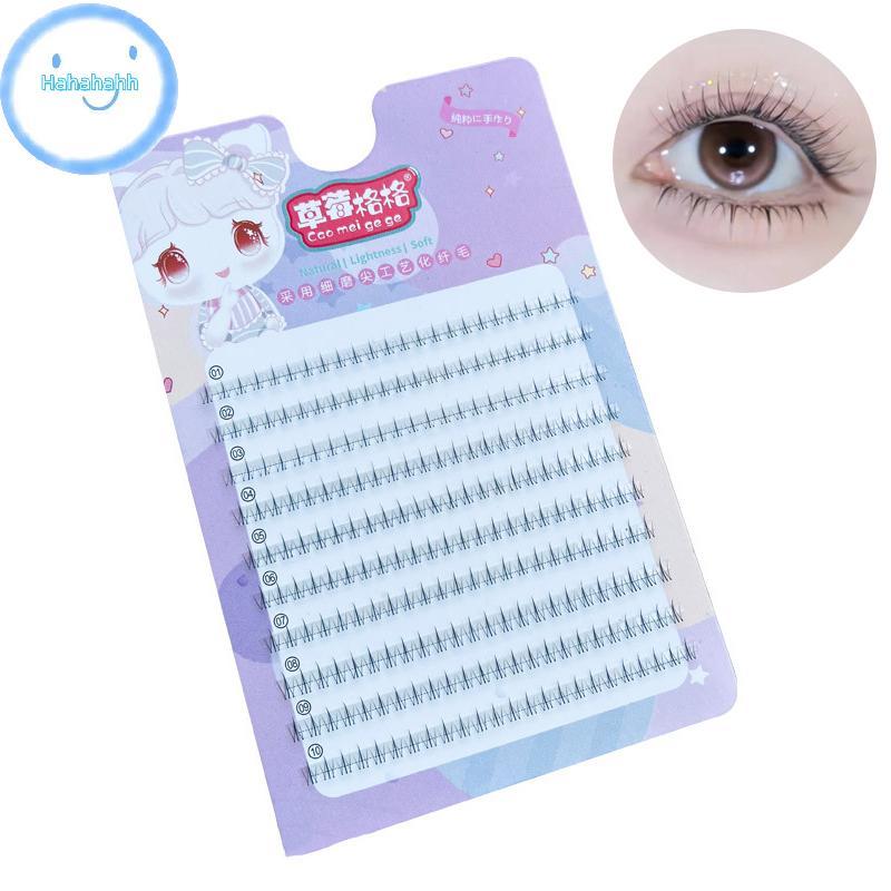 Haha Lower Lashes ธรรมชาติ Lower Lashes Segmented Lower Lashes เดี่ยว Lashes เครื่องมือแต่งหน้าขนตา 