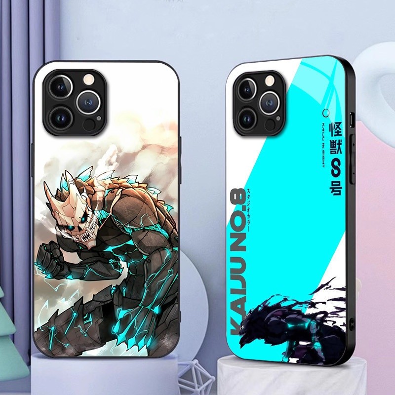 Kaiju no 8 03 แก้วเคสโทรศัพท์สําหรับ IPhone 16 15 14 13 12 11 Pro XR XS Max Plus Mini X XR 8 7 6s SE