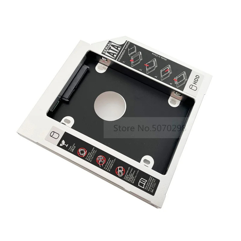 12.7 มม.2nd HDD SSD ฮาร์ดไดรฟ์ Optical แคดดี้กรอบอะแดปเตอร์สําหรับ Asus X75V X52J G750JZ-T4023H G750