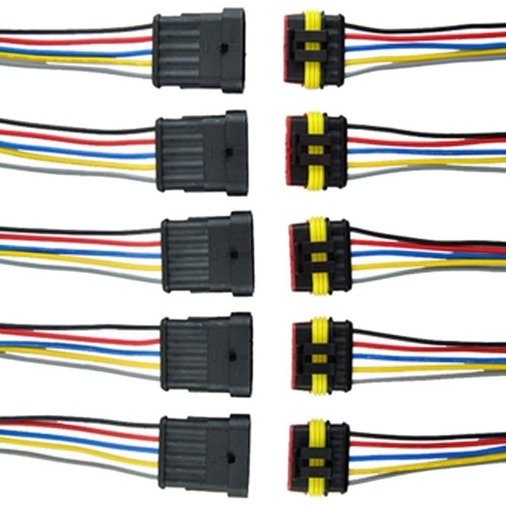 ESUPPORT 5 Pin Way Car Auto กันน้ําไฟฟ้า Connector4.6
