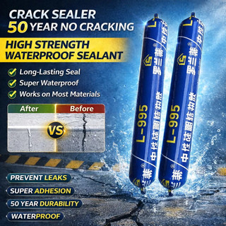 【995 Construction Site】No Cracks For 50 Year🥇995 High Viscosity Neutral Silicone Sealant Strong Waterproof Sealant Highly Elastic Weather-resistant Structural Glue 995高粘中性硅酮密封胶High-strength Glass Glue Kalis Air Yang KuatRoof And Window Seam Repair