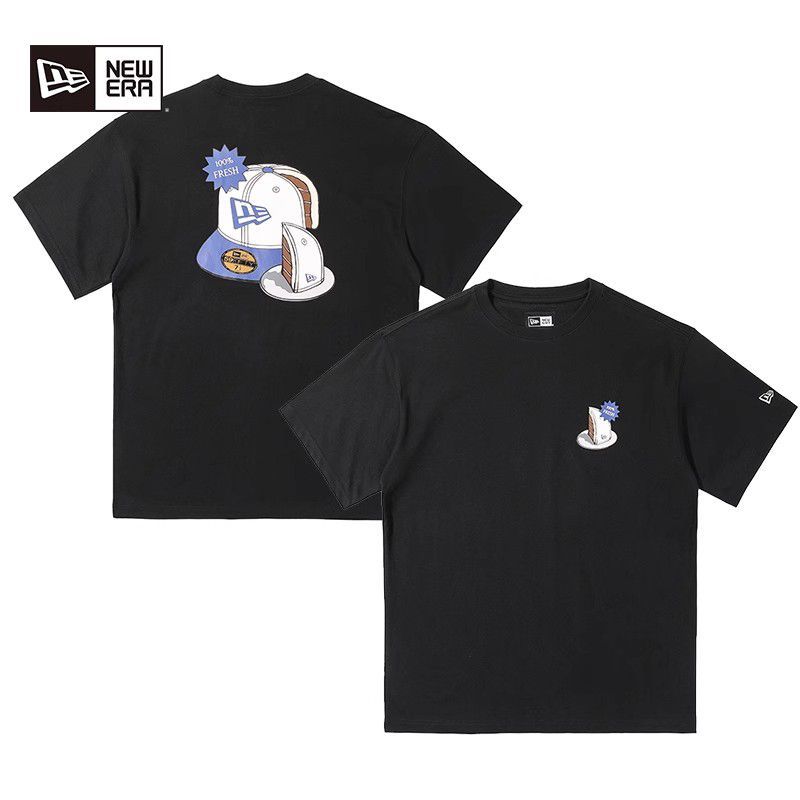 NEW ERA NEW ERA MLB ผู้ชายผู้หญิงคู่กีฬาอินเทรนด์แขนสั้นเสื้อยืดคอกลมลําลอง