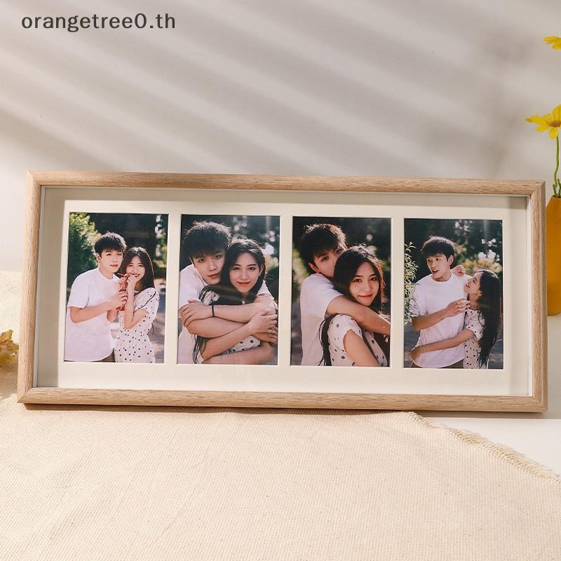 หรือ 8x20 กรอบรูปไม้ - กรอบรูป 8x20 พร้อมแสดงเสื่อ 4 ชิ้น 4x6 รูปภาพ, กรอบรูป 4x6 ไม้ oe
