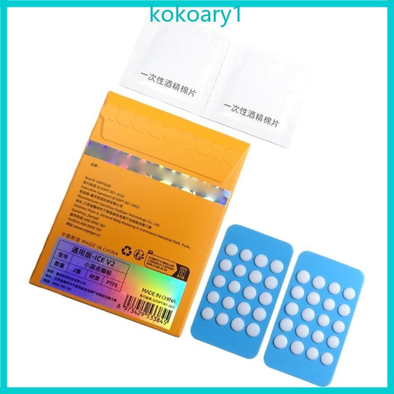 KOKO ICE Version Mouse Skates Mouse Feet DIY Universal Dot Mouse Pad Antii-slip สีขาว- 1 ชุด