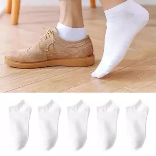 HOME818 [ซื้อ 10คู่ แถม 10คู่] ถุงเท้าสีพื้ ถุงเท้าทำงาน ใส่ได้ทั้งหญิง-ชาย พร้อมส่ง