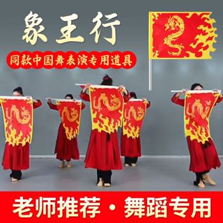 ตรุษจีนช้างกษัตริย์เต้นรําธงวัยรุ่นวันปีใหม่ศิลปะการต่อสู้ปร…