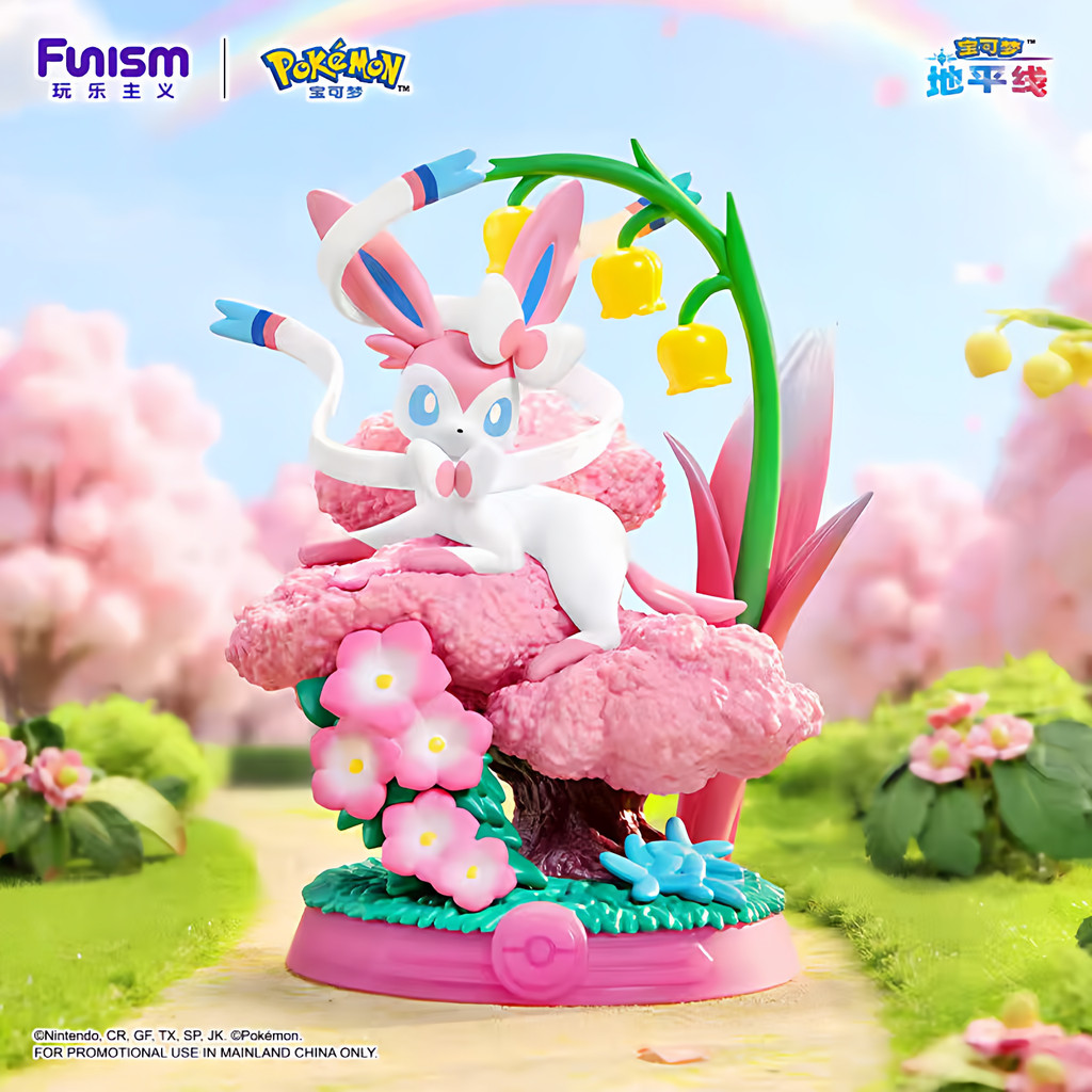 Funism Easy Enjoy Bar Eevee Blind box ตุ๊กตารูปโปเกมอน Pikachu ตกแต่งอุปกรณ์ต่อพ่วงของเล่น