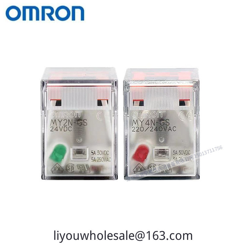 Omron รีเลย์ระดับกลางขนาดเล็ก MY2N-GS-R DC24V AC220 MY4 LY2N-J