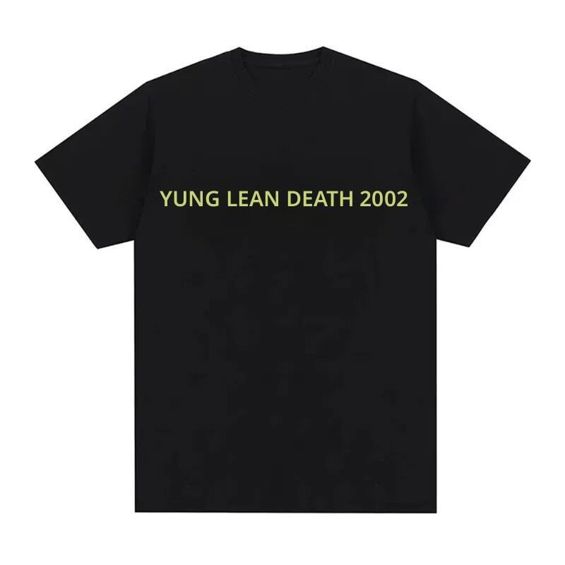 จัดส่งภายใน 24 ชั่วโมงเสื้อยืดวง Yung Lean Unknown Death 2002 อัลบั้มทัวร์ เสื้อยืดผู้ชาย สตรีทแวร์ 