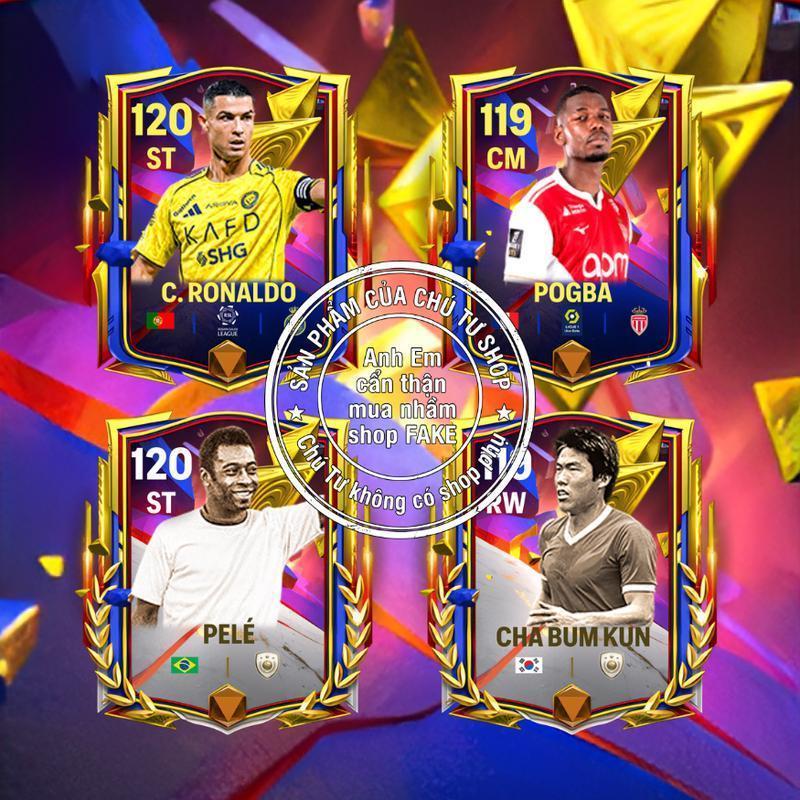 [MÙA KỶ LỤC GIA] Móc Khóa Cầu Thủ Thẻ Cầu Thủ FC Mobile Mùa Thẻ RECORD BREAKERS