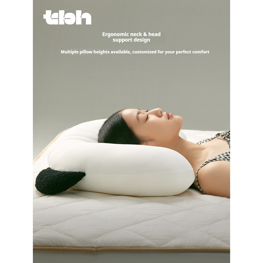 【ลด 20% กดติดตามรับโค้ด】tbh Panda PomPom หมอนแบ่งโซน ป้องกันคอ ผู้ใหญ่ ใช้ในบ้าน