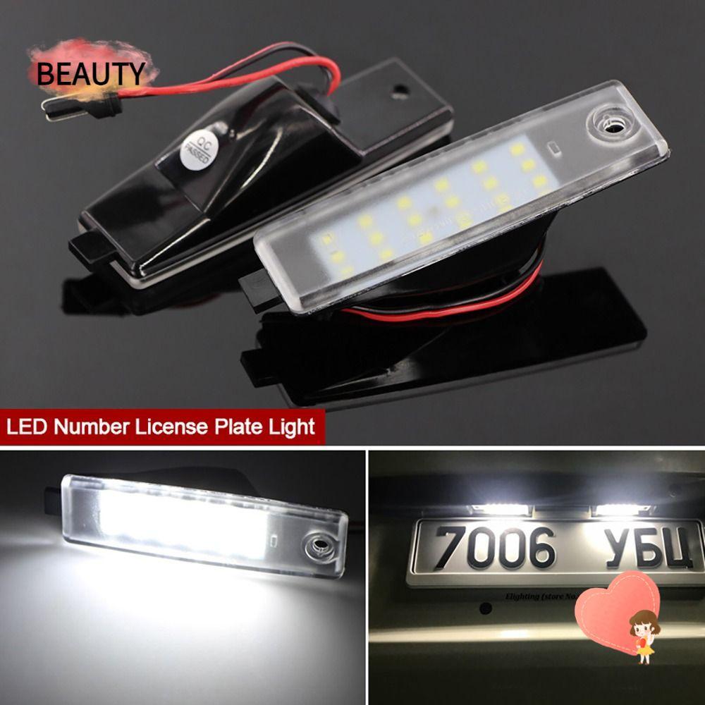 BEAUTY ไฟส่องป้ายทะเบียน, ไฟป้ายทะเบียนรถยนต์อเนกประสงค์ 12V, Brighter กันน้ําทนทานด้านหลังหาง LED สําหรับ TOYOTA HIACE 200/Vanguard ACA33W