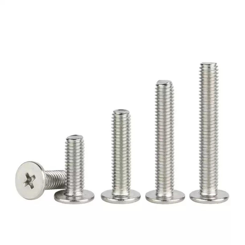 น็อต คอมพิวเตอร์ สกรู หัวเตเปอร์ แฉก F+ สแตนเลส 304 เกลียวมิล หยาบ M1-M4 / Flat Head Phillips Machin