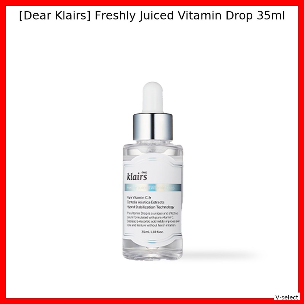 [Dear Klairs] Freshly Juiced Vitamin Drop 35ml / เซรั่มเกาหลี / Brightening Effect / ของแท้ 100% โดย V-select