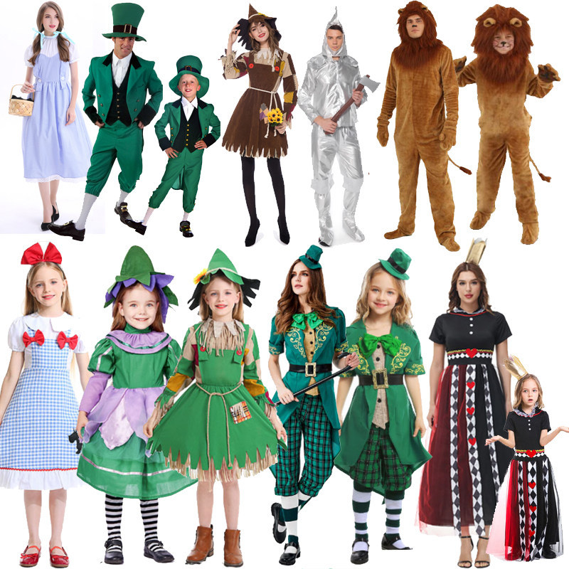 ชุดแฟนตาซี ชุดแปลกๆ ชุดคอสเพลย์ Dorothy และ Tin Man จากWizard of Oz สำหรับการแสดงหรือคอสเพลย์