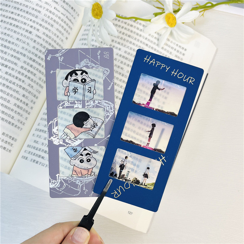 135ชิ้นคลิปคู่ สามเท่า คอลลอยด์คลิปบวกฟิล์มลบฟิล์มภาพยนตร์สไลด์แสดงฟิล์มที่ว่างเปล่าคลิปกระดาษฟิล์มก