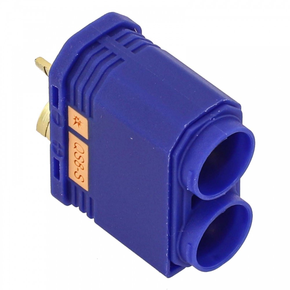 QS8S ขั้วต่อแบตเตอรี่แบบคงที่ป้องกัน QS8 S คู่ชายและหญิงไนลอนพลาสติกสีฟ้า