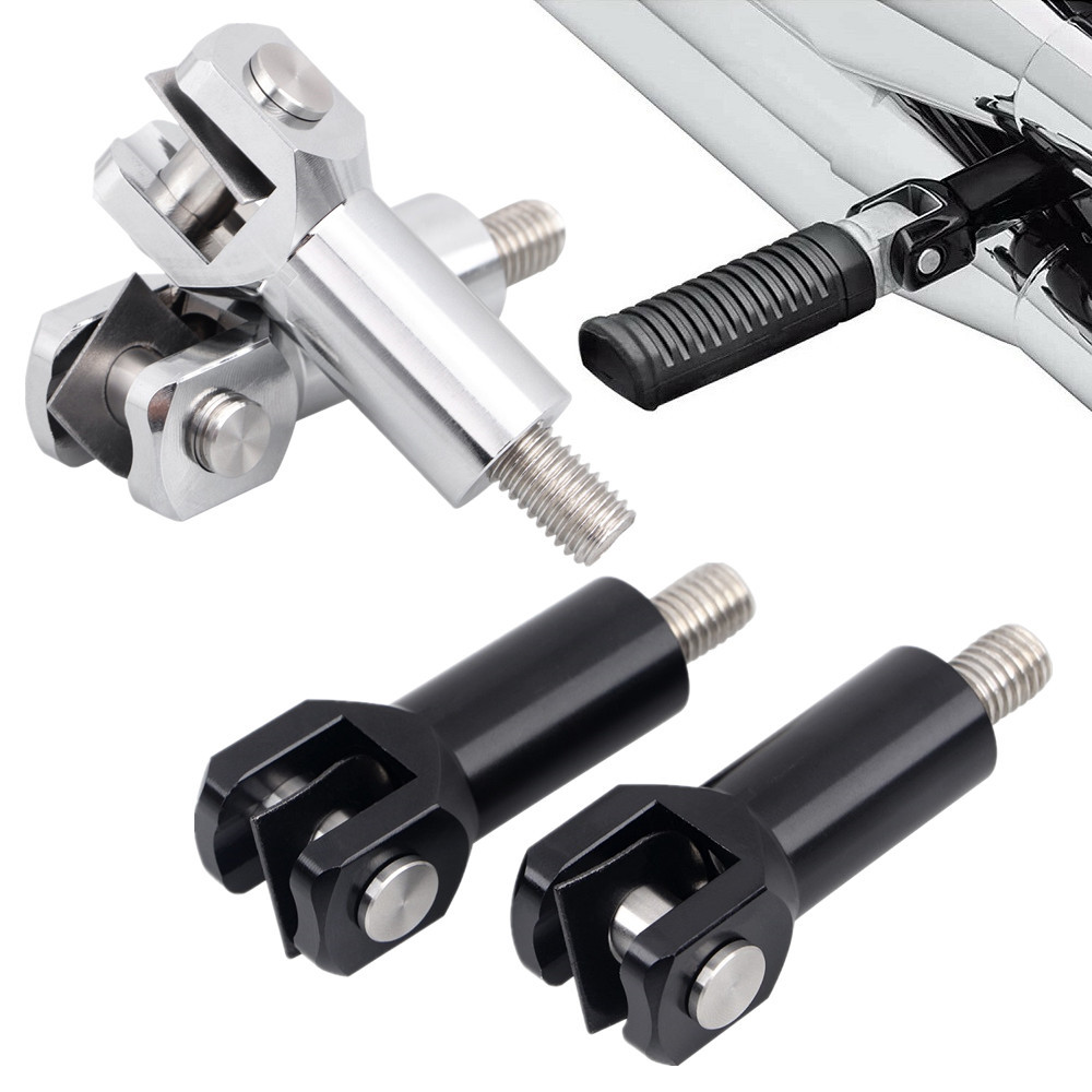 2.25 "รถจักรยานยนต์ผู้โดยสารด้านหลัง Footpeg Footrest Pedal Mount Holder Clevis สําหรับ Harley Softail Fatboy Heritage FXST 00-06