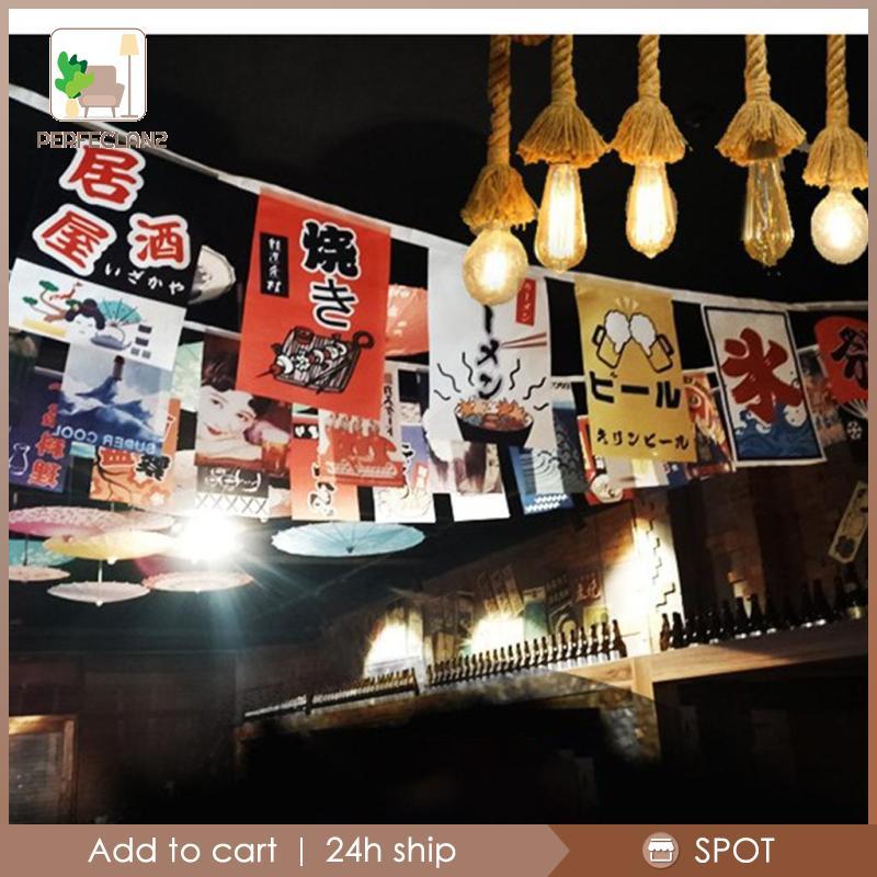 [Perfeclan2] 10x ธงญี่ปุ่น Shop ร้านอาหาร Lzakaya ป้ายแขวนตกแต่ง 3M L