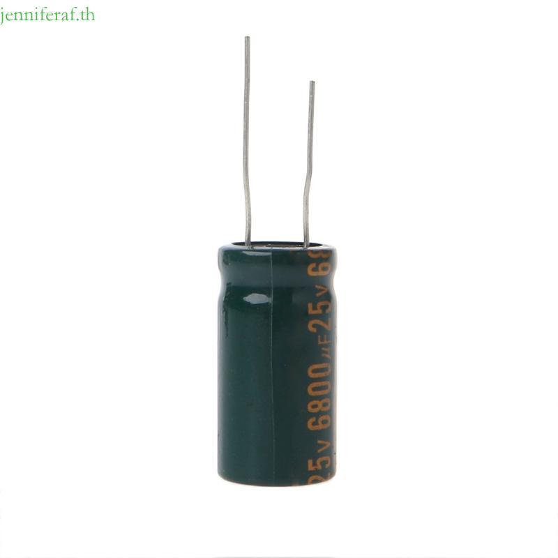 Jenniferf 25V 6800uF Capacitance Electrolytic Radial Capacitor ความถี่ต่ํา ESR