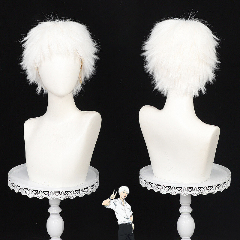 The Summer Hikaru Died  Anime Indou Hikaru Cosplay Wig  Teased Top White Short Style