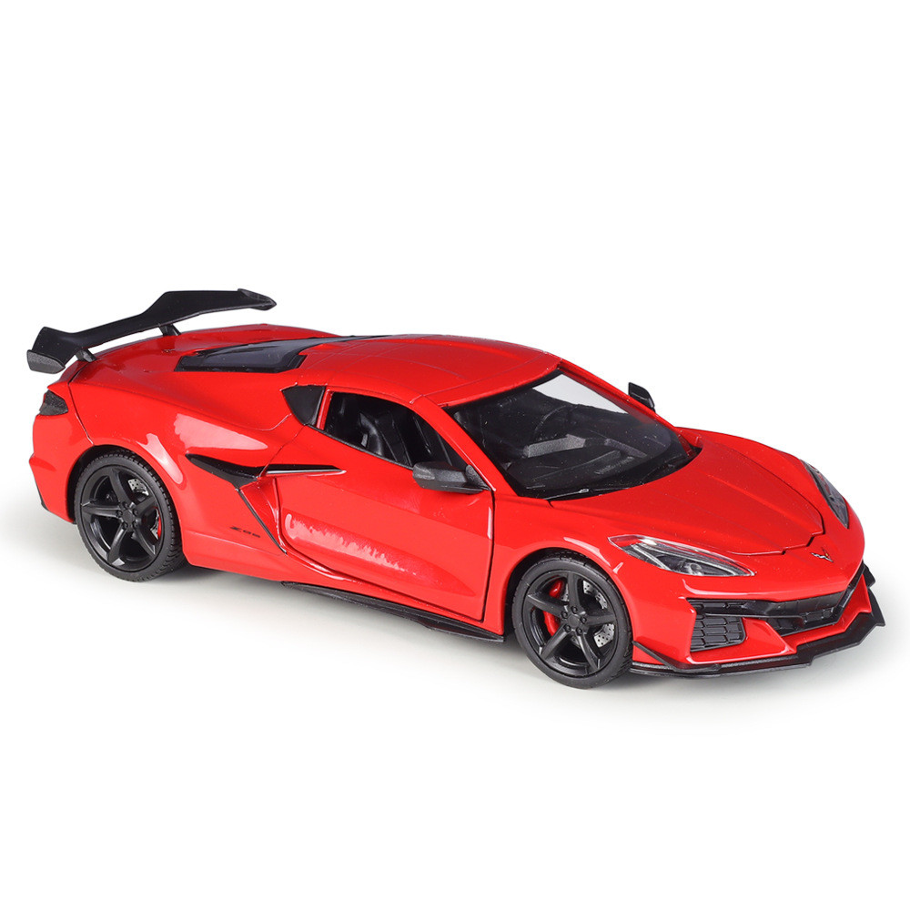 WELLY1: 24 Corvette 2023 Corvette Z06 จําลองผลิตภัณฑ์สําเร็จรูปรถรุ่น