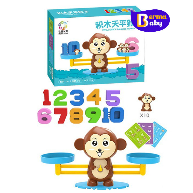 Berma Baby ตาชั่งของเล่น ตราชั่งสอนเลข เกมฝึกสมอง สอนความสมดุล เด็กของเล่นเด็ก