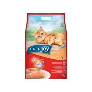 Cat n joy แคทเอ็นจอย อาหารเม็ดแมว ทุกสายพันธุ์ เม็ดกรอบ กินง่าย ยกกระสอบ ขนาด 7kg