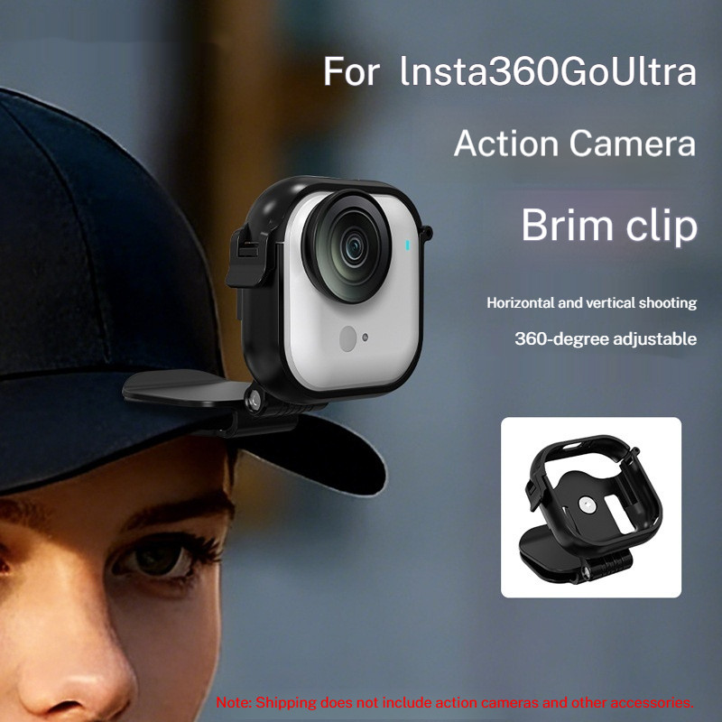 สําหรับ Insta360 GO Ultra หมวกคลิปกล้องกีฬา First-Person ยิง Mount อุปกรณ์เสริม