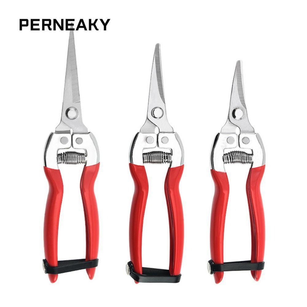 Perneaky 1 ชิ้นต้นไม้ตัดแต่งกิ่งเฉือน,สวนมือ Pruner กรรไกรสวน, Florist กรรไกรเครื่องมือ Leaf Trimmer ตรง Micro-Tip ตัดแต่งกิ่ง Snips