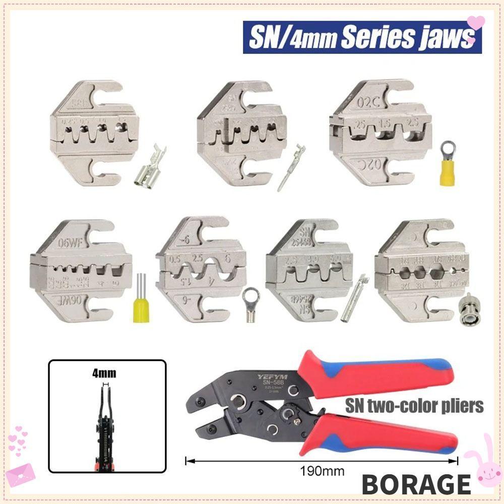 BORAG SN CRIMPING คีม Jaw, 06WF 2549 03H SN-2546B 02C CRIMPING คีมขากรรไกร,กว้าง 4 มม.48B 58B CRIMPI