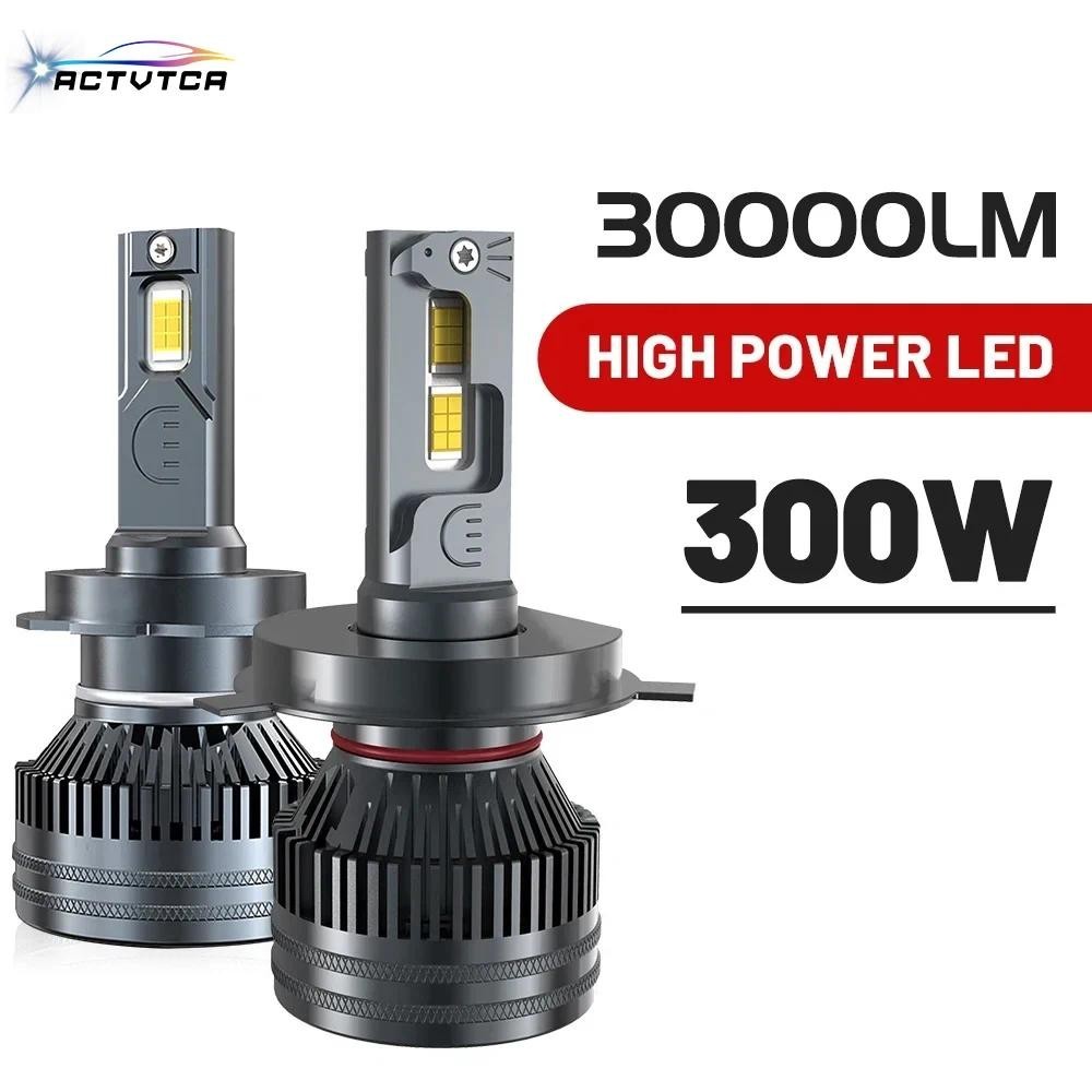 H7 H4 LED H11 300W ไฟหน้ารถหลอดไฟ H1 H8 H9 HB4 HB3 9005 9006 9012 Turbo LED ไฟตัดหมอกอัตโนมัติ 6000K