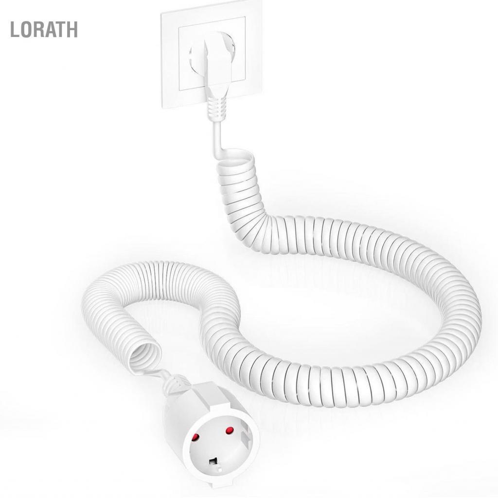 lorath สายไฟต่อ 3 x 1 มม.² สายเกลียวพร้อมปลั๊ก 0.8-2 ม. ยืดหยุ่น IP20 16A สำหรับโฮมออฟฟิศไซต์ก่อสร้า