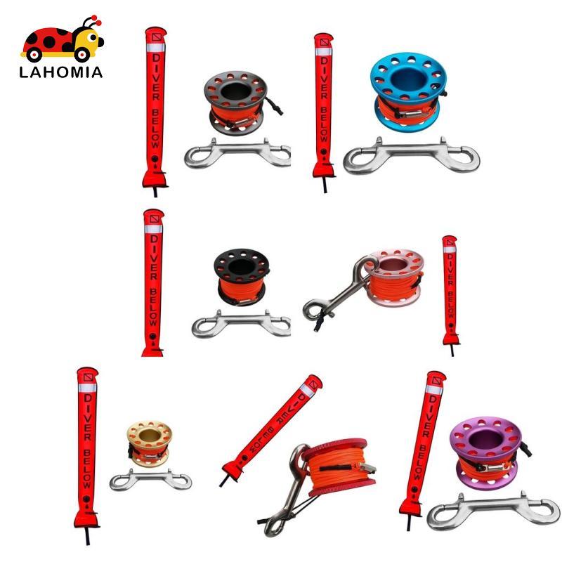 [Lahomia] Surface Marker Buoy (SMB) Dive Reel สัญลักษณ์ความปลอดภัยสำหรับการดำน้ำ มีหลายสีให้เลือก