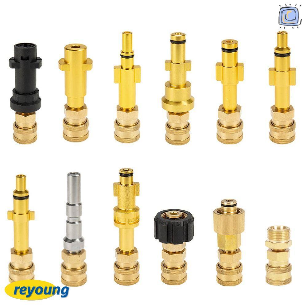 REYOUNG เครื่องซักผ้าความดันข้อต่อเครื่องกําเนิดไฟฟ้าโฟมแรงดันสูงสําหรับ Karcher 1/4 " Bayonet Adapt